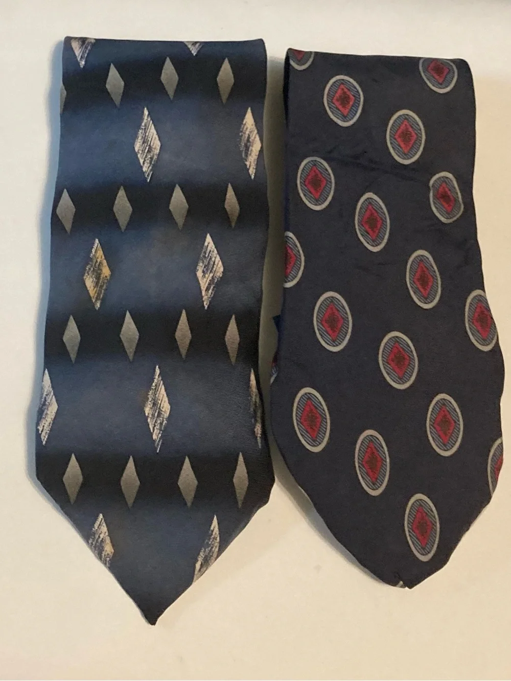 Lot of 5 Men's Neckties - Patterned Silk Ties